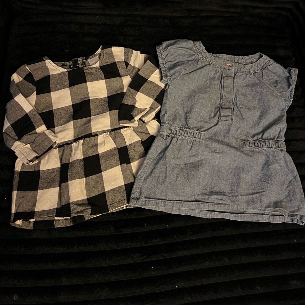 Plaid and Denim Tops